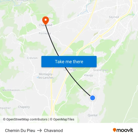 Chemin Du Pieu to Chavanod map