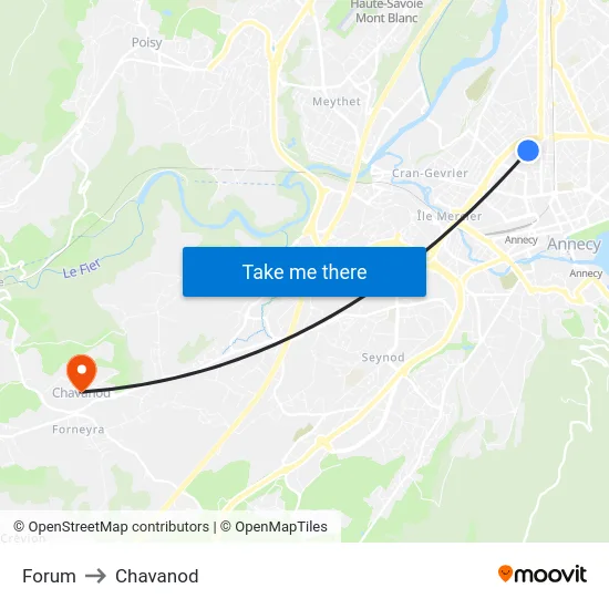 Forum to Chavanod map