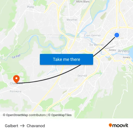 Galbert to Chavanod map