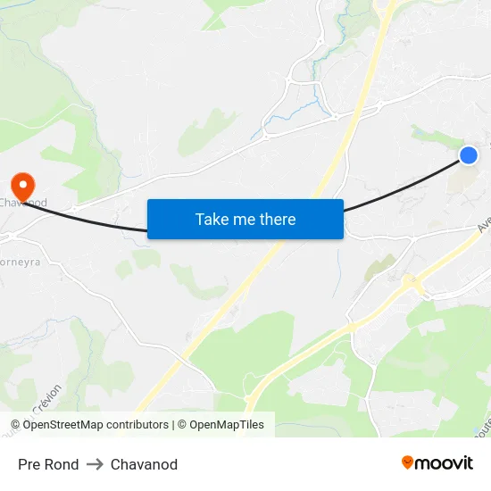 Pre Rond to Chavanod map