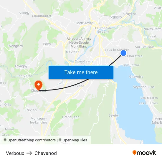 Verboux to Chavanod map