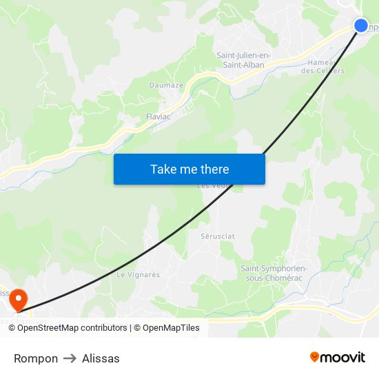 Rompon to Alissas map