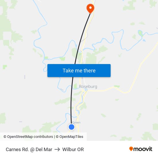 Carnes Rd. @ Del Mar to Wilbur OR map
