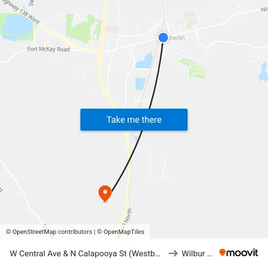 W Central Ave & N Calapooya St (Westbound) to Wilbur OR map
