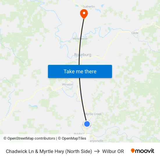 Chadwick Ln & Myrtle Hwy (North Side) to Wilbur OR map
