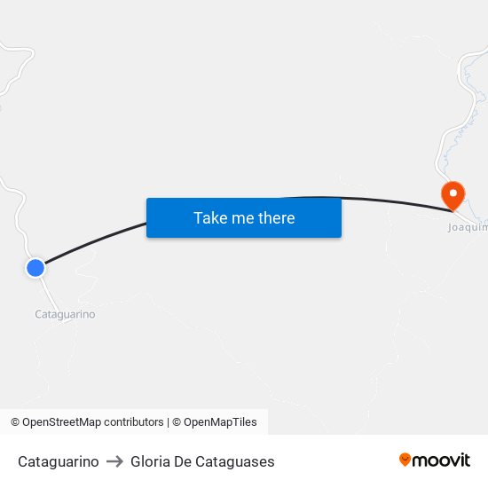 Cataguarino to Gloria De Cataguases map