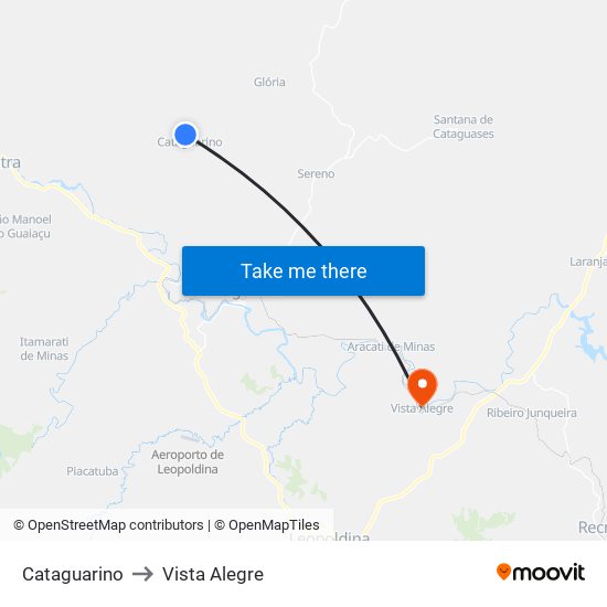 Cataguarino to Vista Alegre map