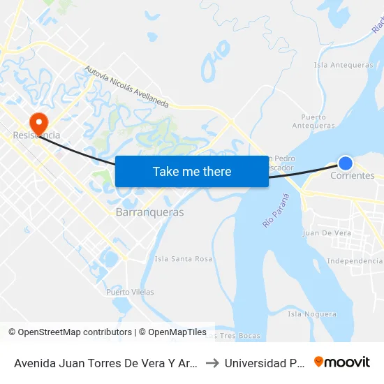 Avenida Juan Torres De Vera Y Aragon, 1301 to Universidad Popular map
