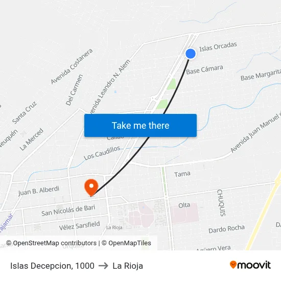 Islas Decepcion, 1000 to La Rioja map