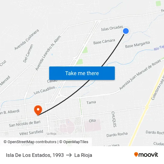 Isla De Los Estados, 1993 to La Rioja map