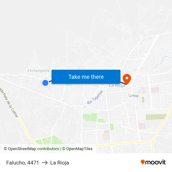 Falucho, 4471 to La Rioja map