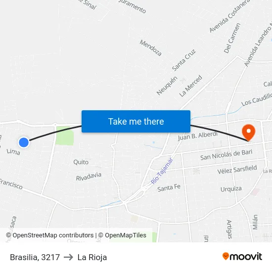 Brasilia, 3217 to La Rioja map
