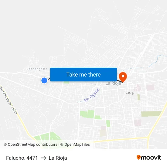 Falucho, 4471 to La Rioja map