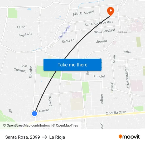 Santa Rosa, 2099 to La Rioja map