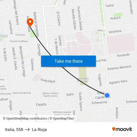 Italia, 558 to La Rioja map