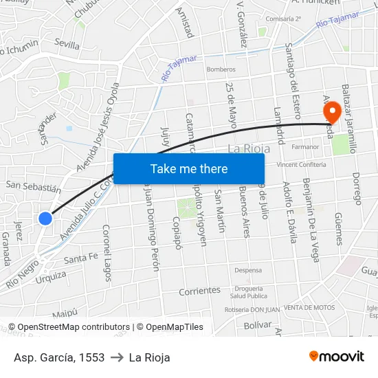 Asp. García, 1553 to La Rioja map