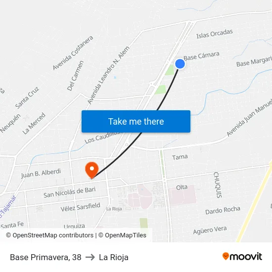 Base Primavera, 38 to La Rioja map