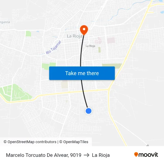 Marcelo Torcuato De Alvear, 9019 to La Rioja map