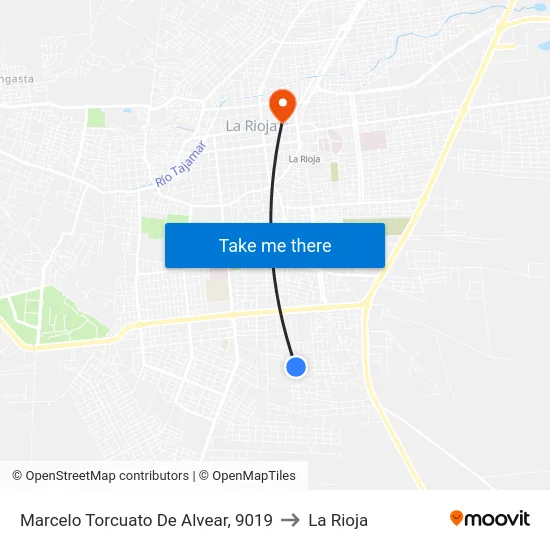 Marcelo Torcuato De Alvear, 9019 to La Rioja map