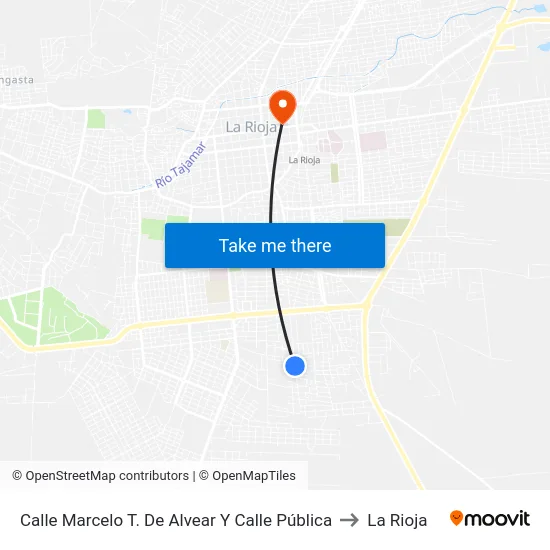 Calle Marcelo T. De Alvear Y Calle Pública to La Rioja map