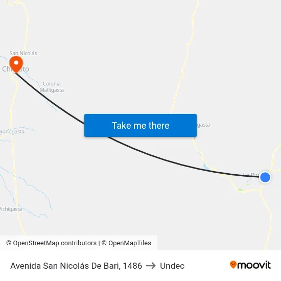 Avenida San Nicolás De Bari, 1486 to Undec map