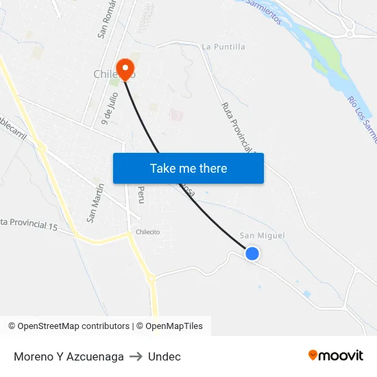 Moreno Y Azcuenaga to Undec map