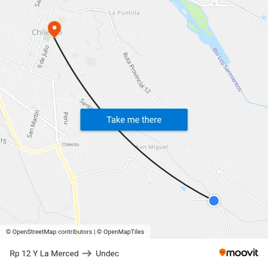 Rp 12 Y La Merced to Undec map