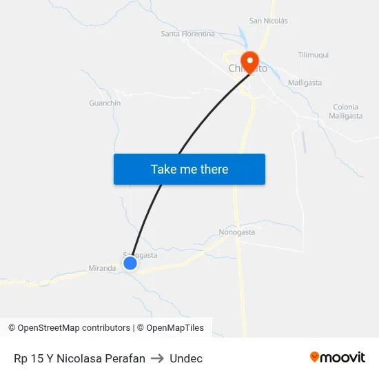 Rp 15 Y Nicolasa Perafan to Undec map