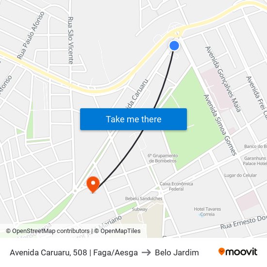 Avenida Caruaru, 508 | Faga/Aesga to Belo Jardim map