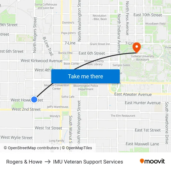 Rogers & Howe to IMU Veteran Support Services map