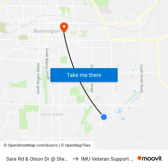 Sare Rd & Olson Dr @ Steeplechase to IMU Veteran Support Services map