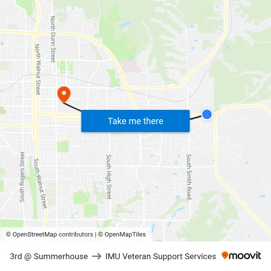 3rd @ Summerhouse to IMU Veteran Support Services map