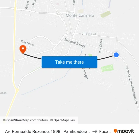 Av. Romualdo Rezende, 1898 | Panificadora Pão Quente to Fucamp map