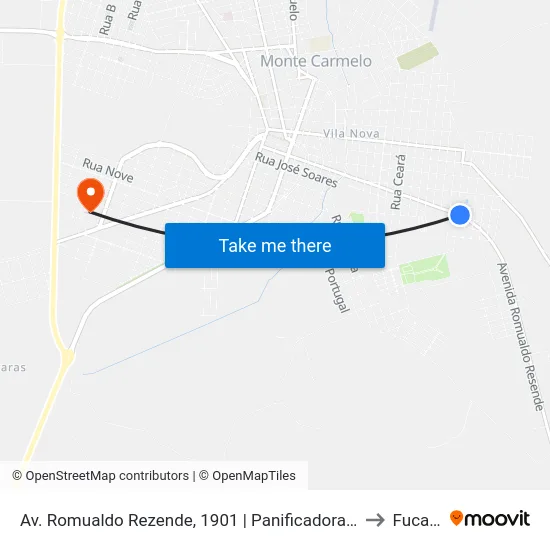 Av. Romualdo Rezende, 1901 | Panificadora Pão Quente to Fucamp map