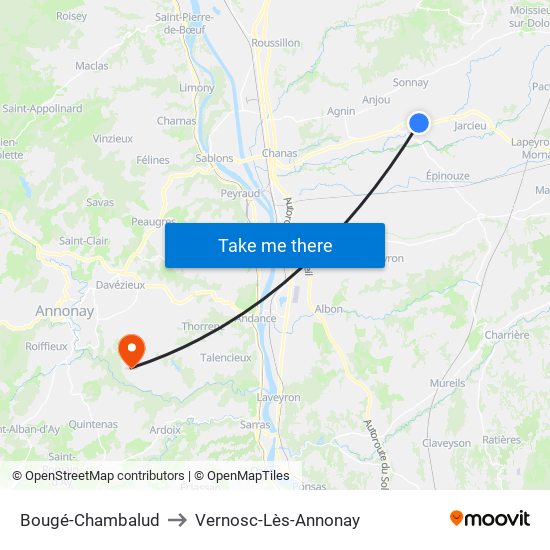 Bougé-Chambalud to Vernosc-Lès-Annonay map