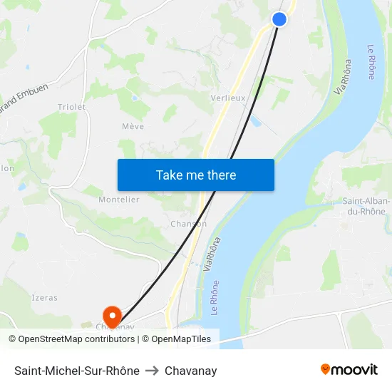 Saint-Michel-Sur-Rhône to Chavanay map