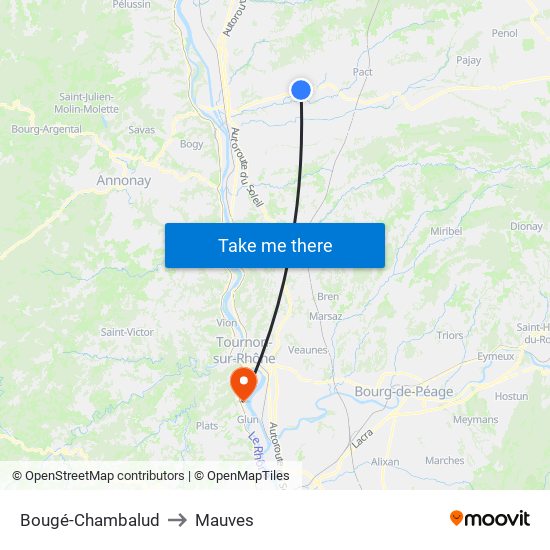 Bougé-Chambalud to Mauves map