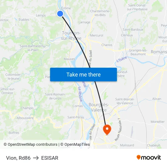 Vion, Rd86 to ESISAR map