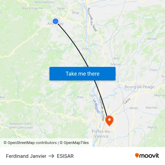 Ferdinand Janvier to ESISAR map