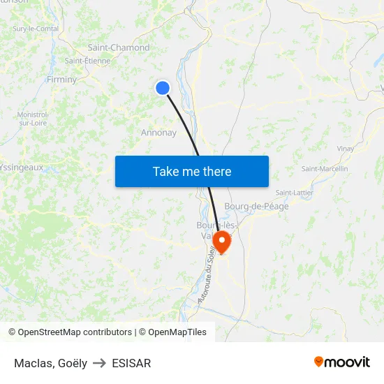 Maclas, Goëly to ESISAR map