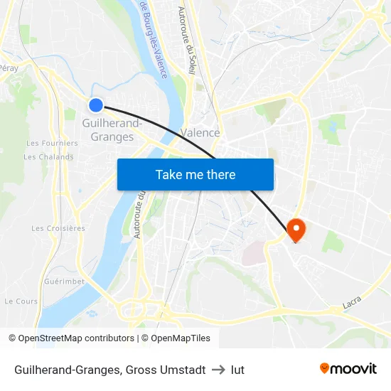 Guilherand-Granges, Gross Umstadt to Iut map