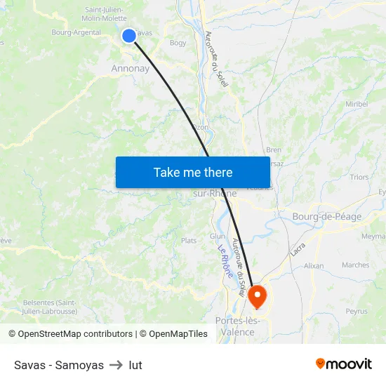 Savas - Samoyas to Iut map