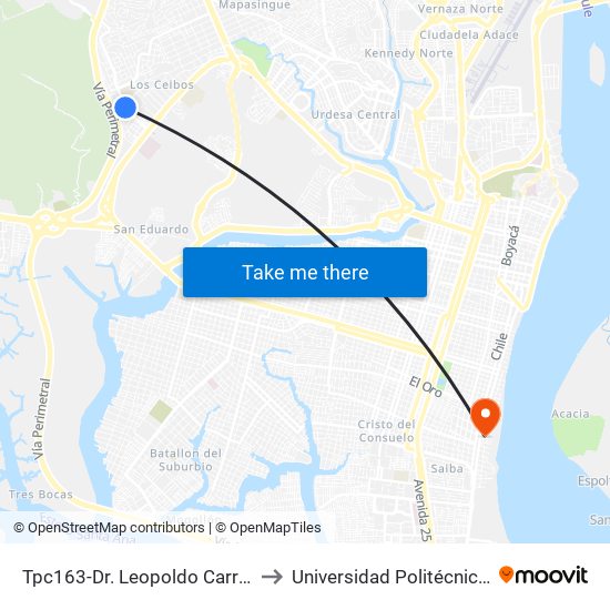 Tpc163-Dr. Leopoldo Carrera Calvo Y Calle 15a No to Universidad Politécnica Salesiana - Oficinas map