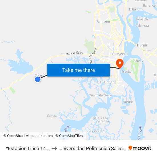 *Estación Linea 140-2 to Universidad Politécnica Salesiana map