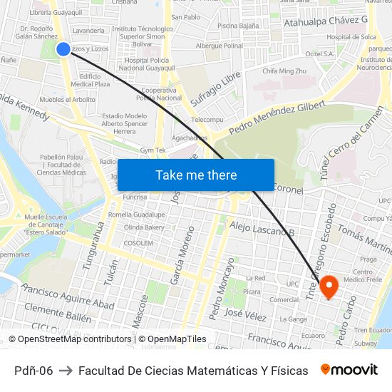 Pdñ-06 to Facultad De Ciecias Matemáticas Y Físicas map