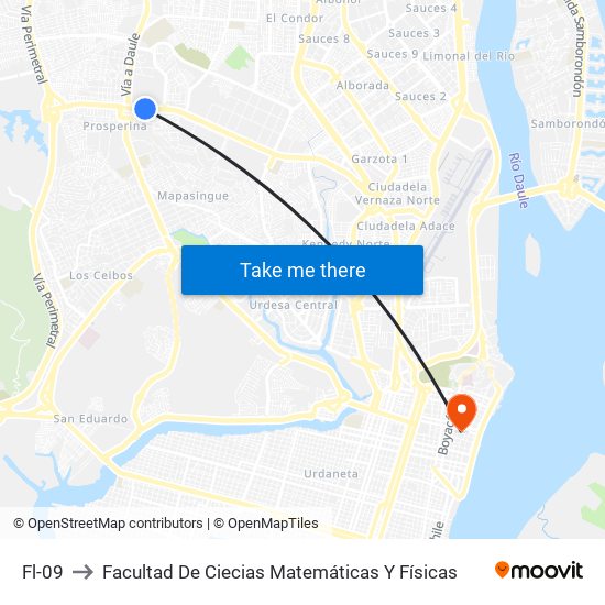 Fl-09 to Facultad De Ciecias Matemáticas Y Físicas map