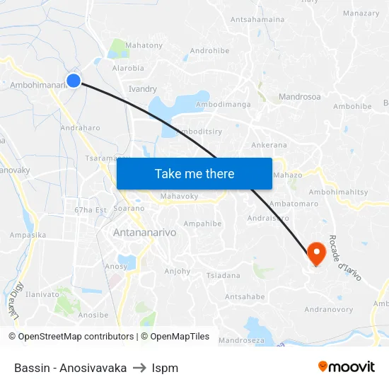 Bassin - Anosivavaka to Ispm map