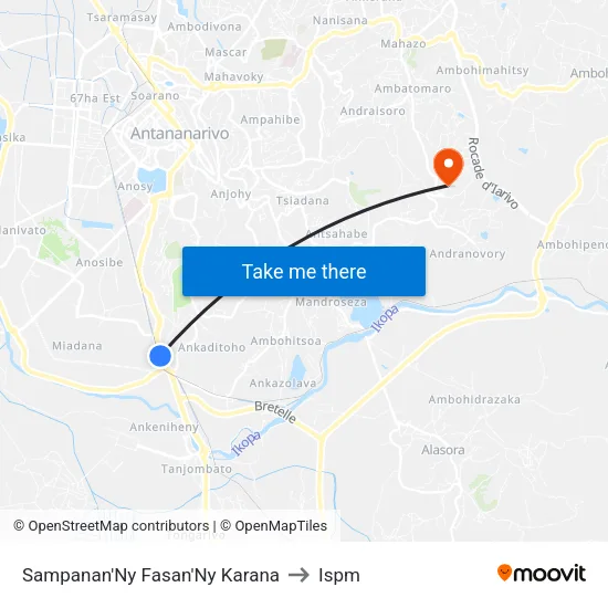 Sampanan'Ny Fasan'Ny Karana to Ispm map