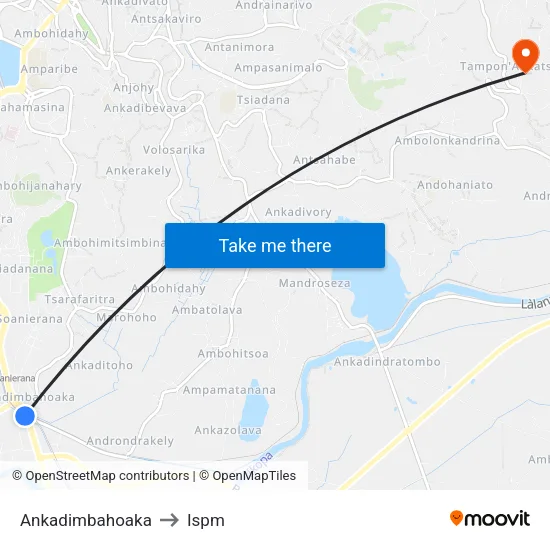 Ankadimbahoaka to Ispm map