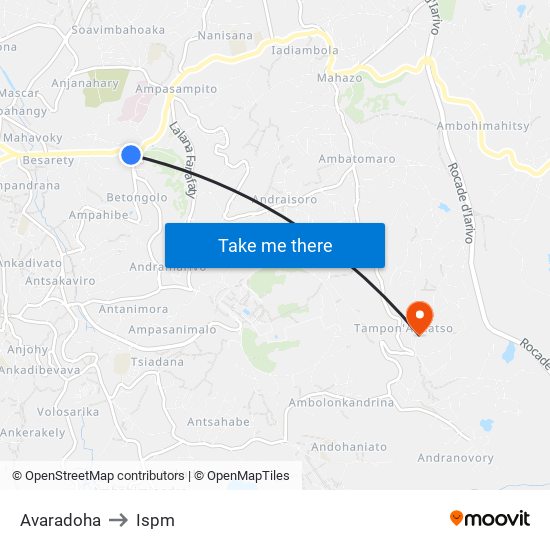 Avaradoha to Ispm map